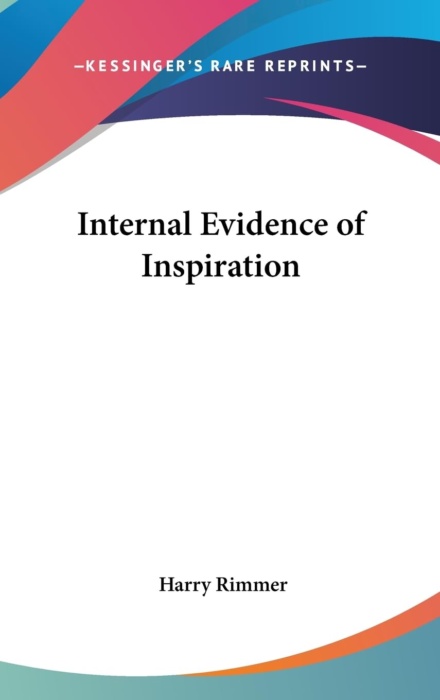 Internal Evidence Of Inspiration,New
