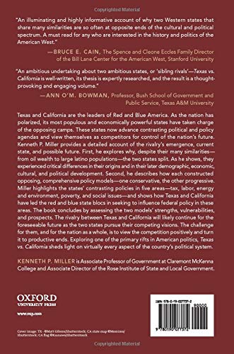 Texas vs. California: A History of Their Struggle for the Future of America,Used