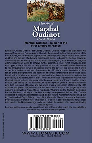 Memoirs of Marshal Oudinot, Duc de Reggio, Marshal of Napoleon During the Revolutionary Wars, the Consulate and First Empire,Used