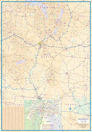Arizona & New Mexico Travel Reference Map 1:900,000,Used