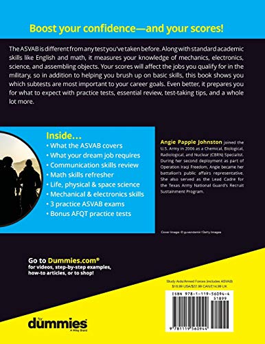 2019 / 2020 ASVAB For Dummies,Used
