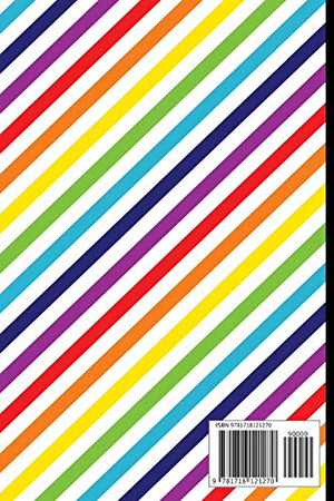 Composition Notebook: Rainbow Stripes (Slanted) on White (100 Pages, College Ruled),Used