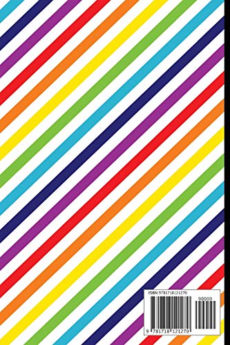 Composition Notebook: Rainbow Stripes (Slanted) on White (100 Pages, College Ruled),Used