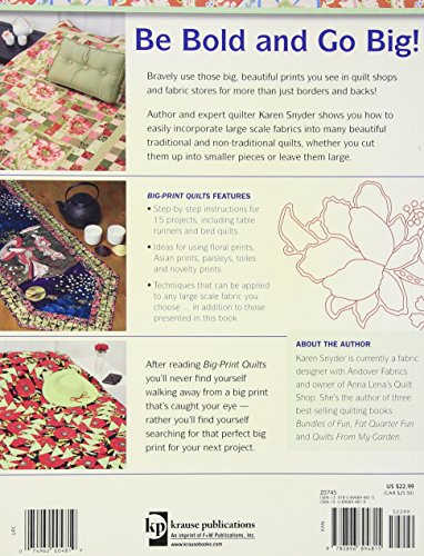 BigPrint Quilts: 15 Projects Using LargeScale Fabrics,New