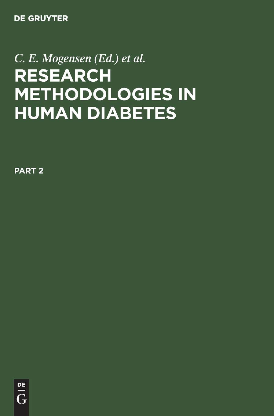 Research Methodologies in Human Diabetes,Used