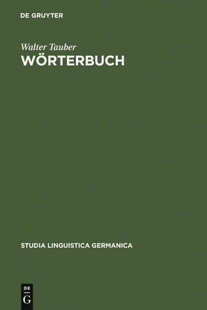 Wrterbuch (Studia Linguistica Germanica, 20),Used