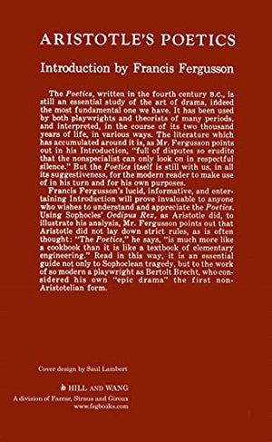 Aristotle'S Poetics (Dramabook,),New