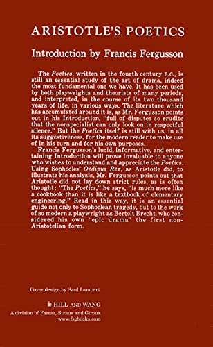 Aristotle'S Poetics (Dramabook,),New