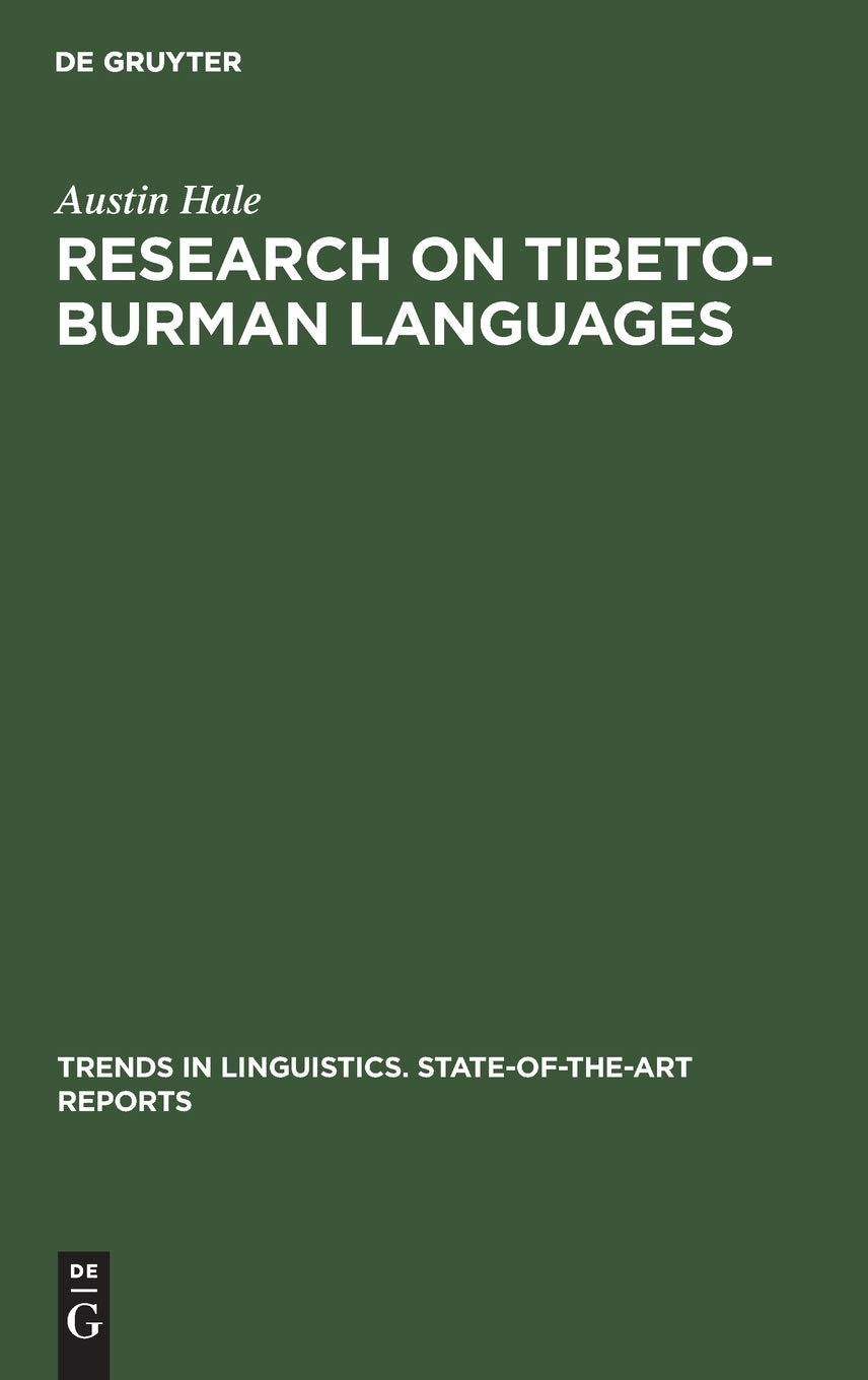 Research on TibetoBurman Languages (Trends in Linguistics. StateOfTheArt Reports),Used