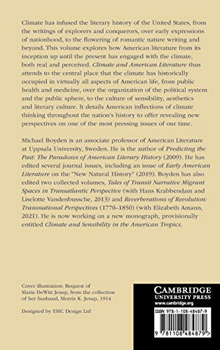 Climate and American Literature (Cambridge Themes in American Literature and Culture),Used
