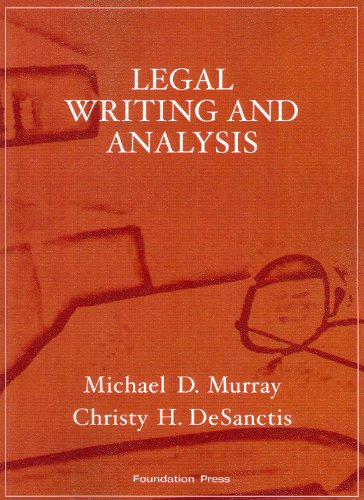 Legal Writing and Analysis (Interactive Casebook Series),Used