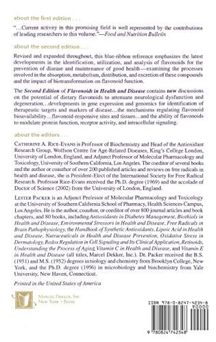 Flavonoids in Health and Disease (Antioxidants in Health and Disease),Used