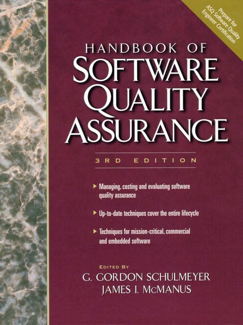 The Handbook of Software Quality Assurance,Used