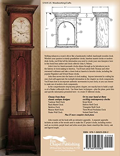 Complete Guide To Making Wooden Clocks 2Nd Edition: Traditional, Shaker & Contemporary Designs