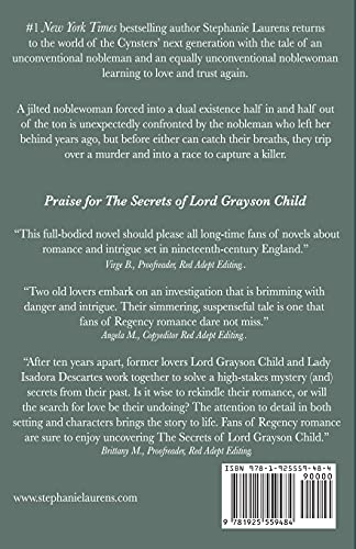 The Secrets of Lord Grayson Child (Cynsters Next Generation Novels),Used