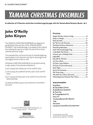 Yamaha Christmas Ensembles: Clarinet, Bass Clarinet (Yamaha Band Method),Used