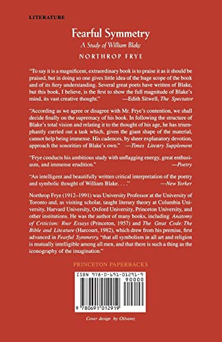 Fearful Symmetry: A Study of William Blake,New