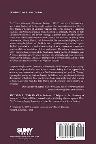 Levinas and the Torah: A Phenomenological Approach (SUNY series in Contemporary Jewish Thought),Used