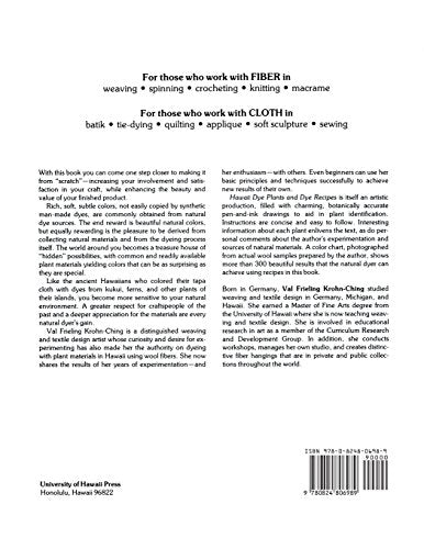 Hawaii Dye Plants and Dye Recipes,Used