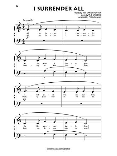 Easy Hymns: Arr. Phillip Keveren The Phillip Keveren Series Beg. Piano Solos,Used