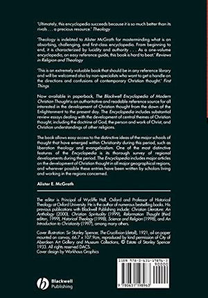 The Blackwell Encyclopedia of Modern Christian Thought,Used