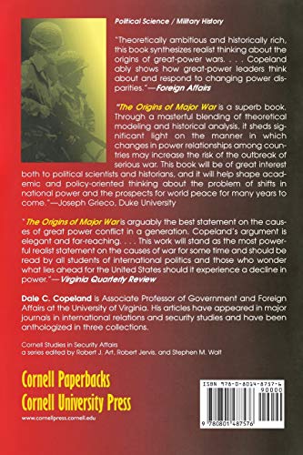 The Origins Of Major War (Cornell Studies In Security Affairs),Used