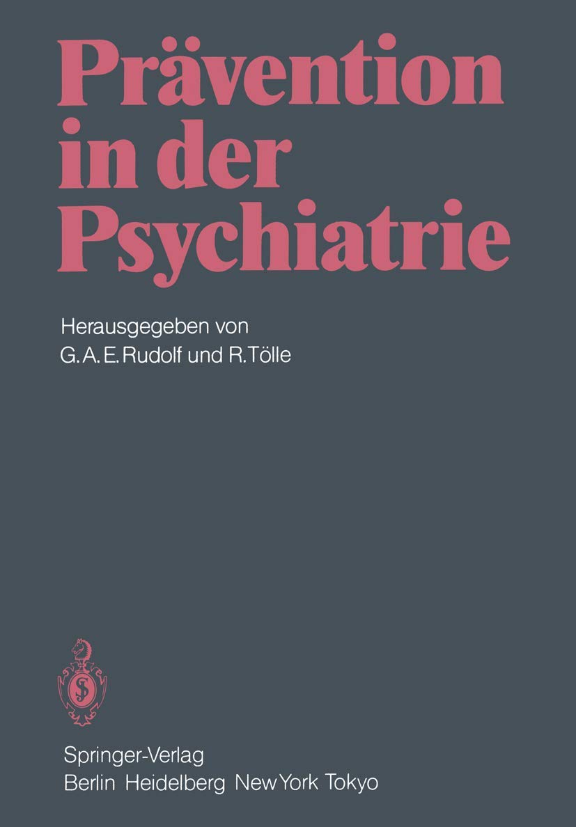 Prvention In Der Psychiatrie (German Edition),Used