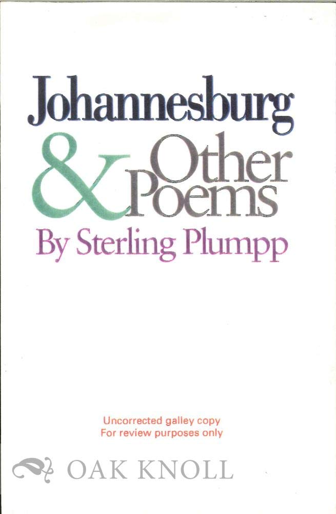 Johannesburg & Other Poems,Used