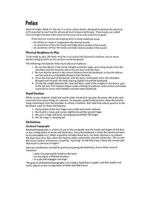 Musical Fingers, Bk 4: Essential Exercises for LateIntermediate and EarlyAdvanced Pianists (Frances Clark Library for Piano St,Used