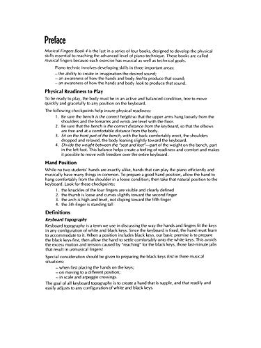 Musical Fingers, Bk 4: Essential Exercises for LateIntermediate and EarlyAdvanced Pianists (Frances Clark Library for Piano St,Used