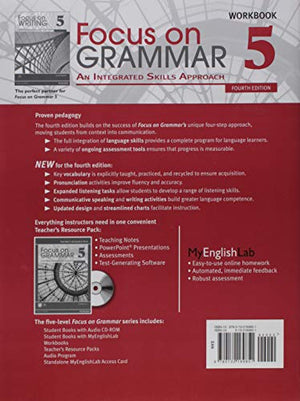 Focus on Grammar, Level 5, 4th Edition,Used