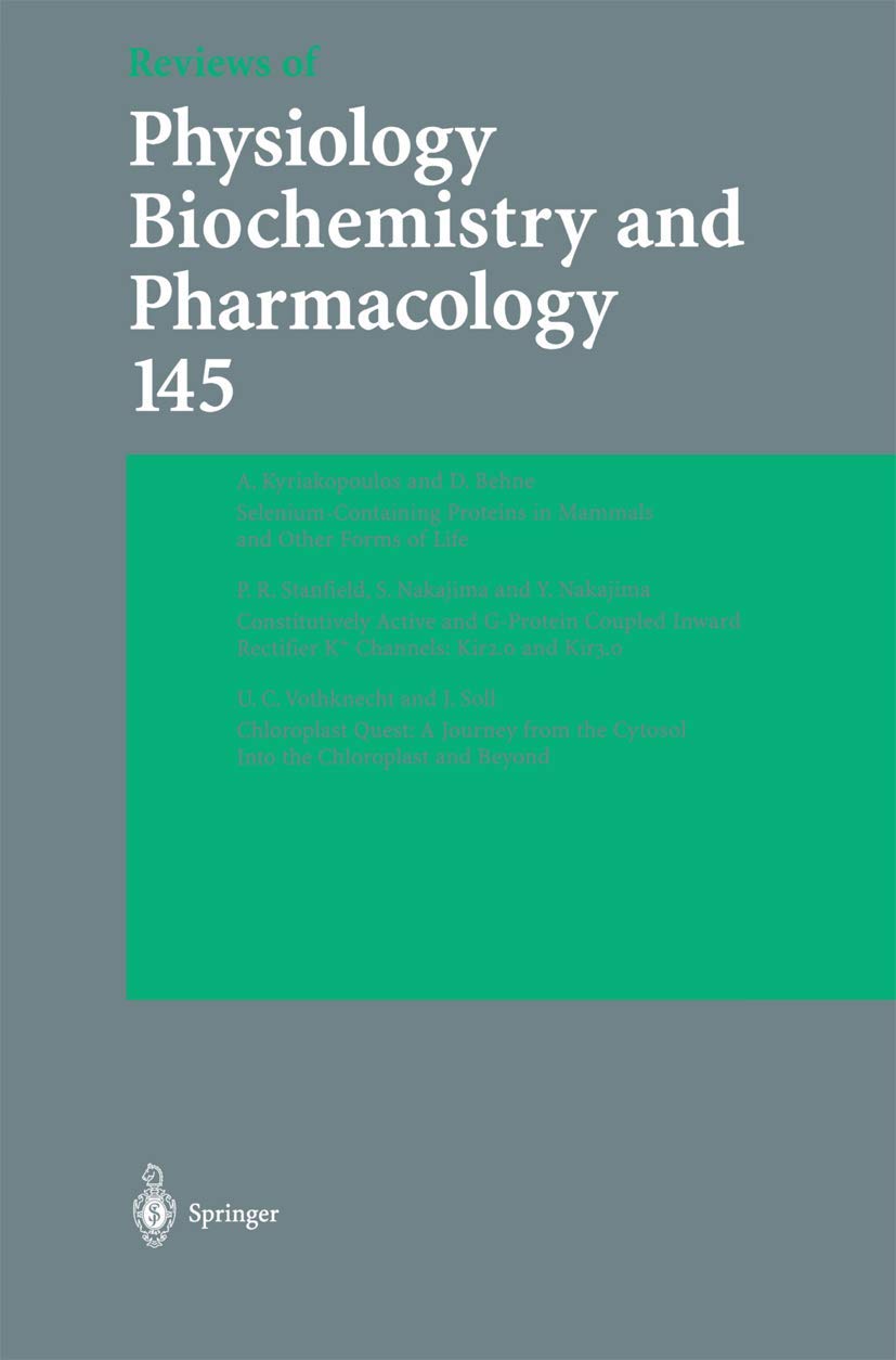 Reviews of Physiology, Biochemistry and Pharmacology 145,Used