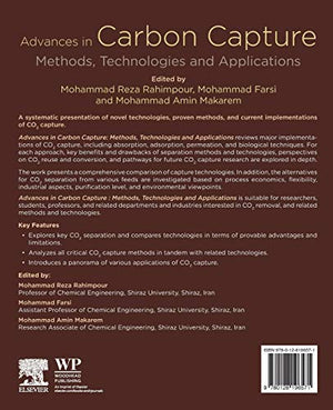 Advances in Carbon Capture: Methods, Technologies and Applications,Used