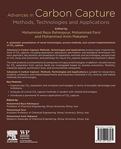 Advances in Carbon Capture: Methods, Technologies and Applications,Used