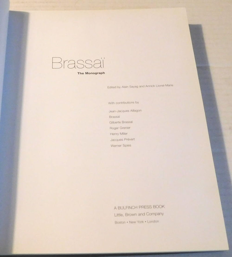 Brassai: The Monograph,Used