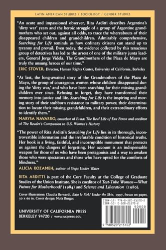 Searching For Life: The Grandmothers Of The Plaza De Mayo And The Disappeared Children Of Argentina,New