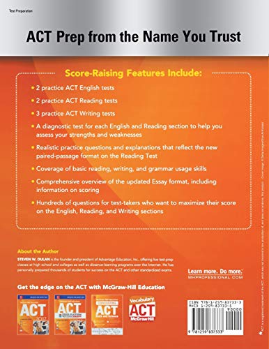 McGrawHill Education Conquering ACT English Reading and Writing, Third Edition,Used