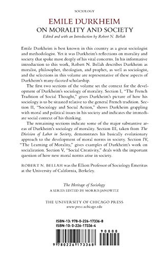 Emile Durkheim on Morality and Society (Heritage of Sociology Series),Used