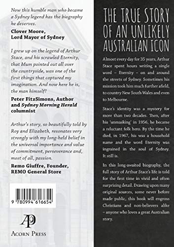 Mr Eternity: The Story of Arthur Stace,Used