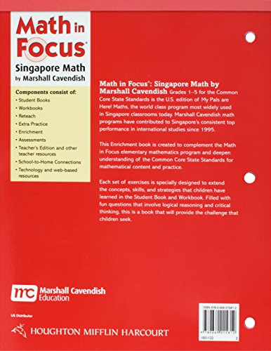 Enrichment Workbook Grade 2: Book B (Math in Focus: Singapore Math),Used
