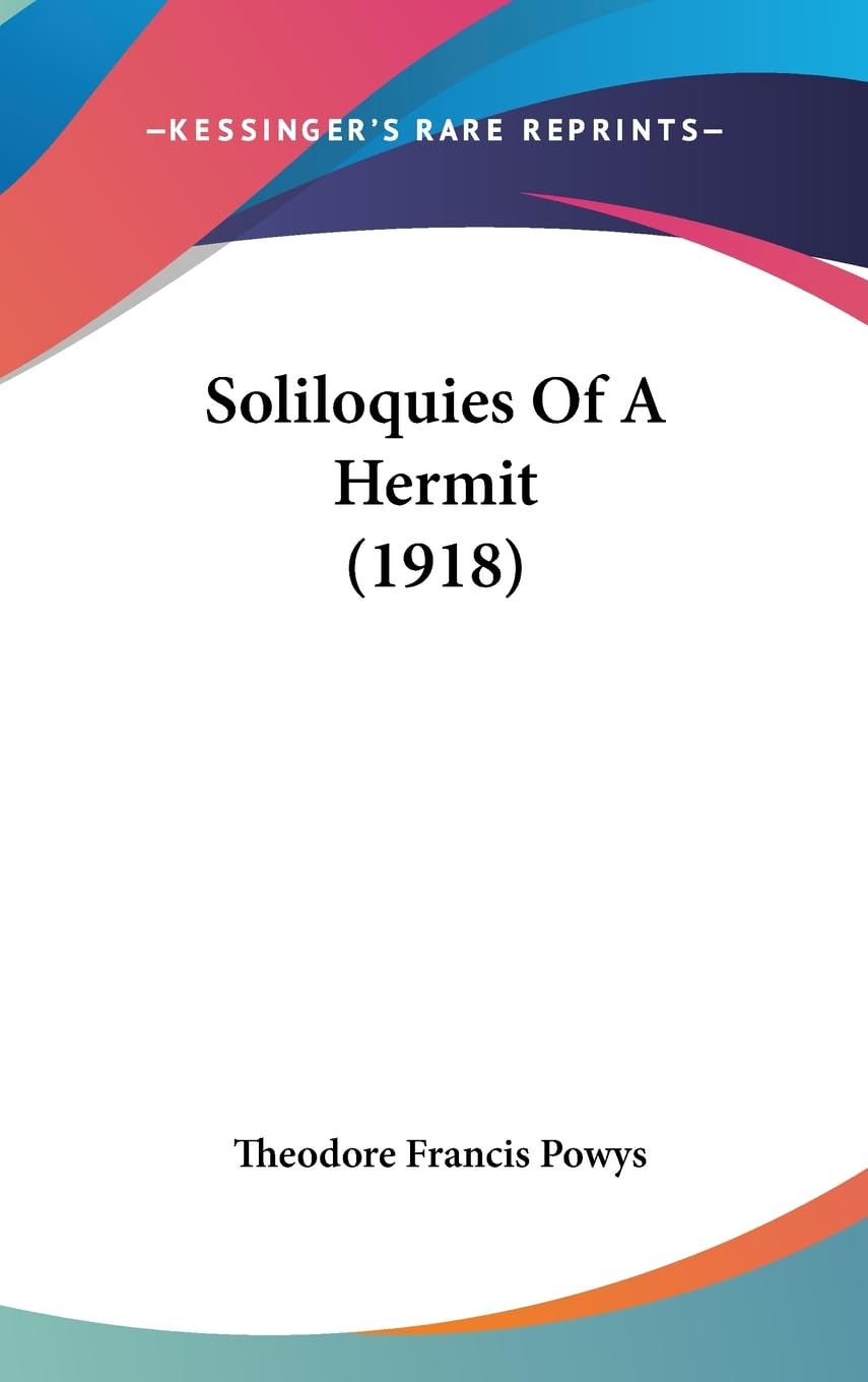 Soliloquies Of A Hermit (1918),Used
