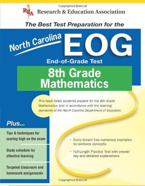 North Carolina EOG Grade 8 Math (North Carolina EOG Test Preparation),Used