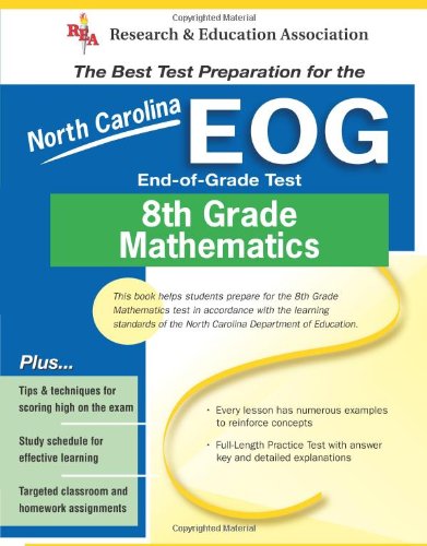 North Carolina EOG Grade 8 Math (North Carolina EOG Test Preparation),Used