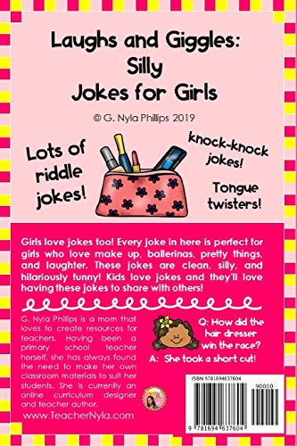 Jokes for Girls: Girls Love Jokes Too! Plus BFF KnockKnock Jokes and Tongue Twisters! (Themed Joke Books),Used