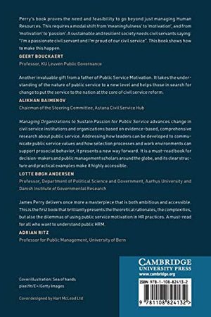 Managing Organizations to Sustain Passion for Public Service,Used