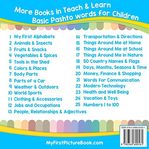 My First Pashto Alphabets Picture Book with English Translations: Bilingual Early Learning & Easy Teaching Pashto Books for Kids,Used