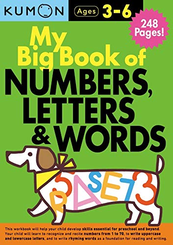 My Big Book of Numbers, Letters, and Words (Kumon Bindup Workbooks),Used
