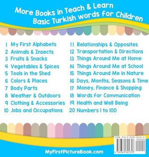 My First Turkish Alphabets Picture Book with English Translations: Bilingual Early Learning & Easy Teaching Turkish Books for Ki,Used