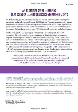 A Clinician'S Guide To Genderaffirming Care: Working With Transgender And Gender Nonconforming Clients