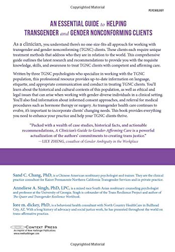 A Clinician'S Guide To Genderaffirming Care: Working With Transgender And Gender Nonconforming Clients